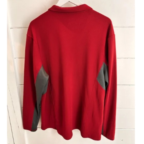 Men's NIKE ACG 1/4 Zip Pullover Long Sleeve Like New Crimson/Burgundy - Picture 2 of 4